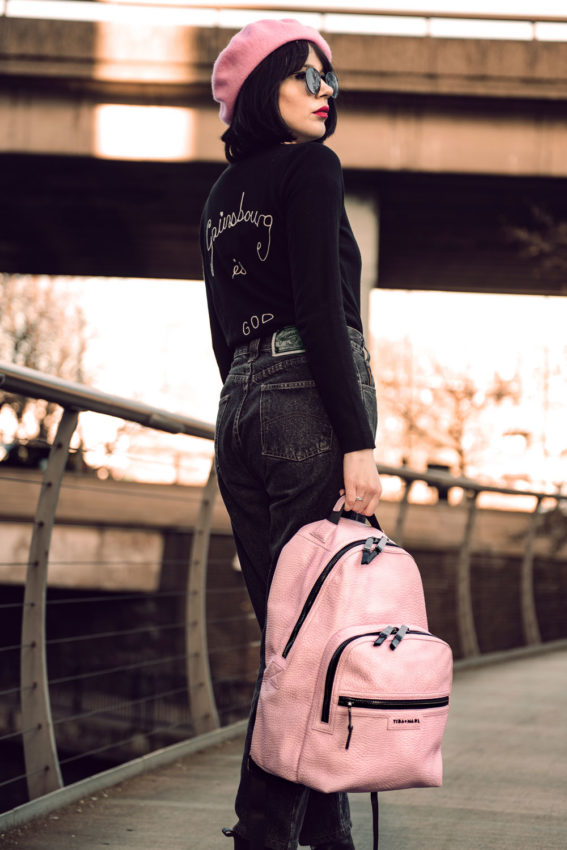 Tiba and 2025 marl pink backpack