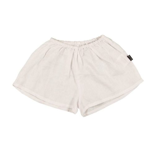 HUBBLE & DUKE – LINEN SHORTS WHITE