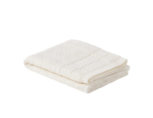 Heirloom Baby Merino Blanket – Vintage Shawl Bianco