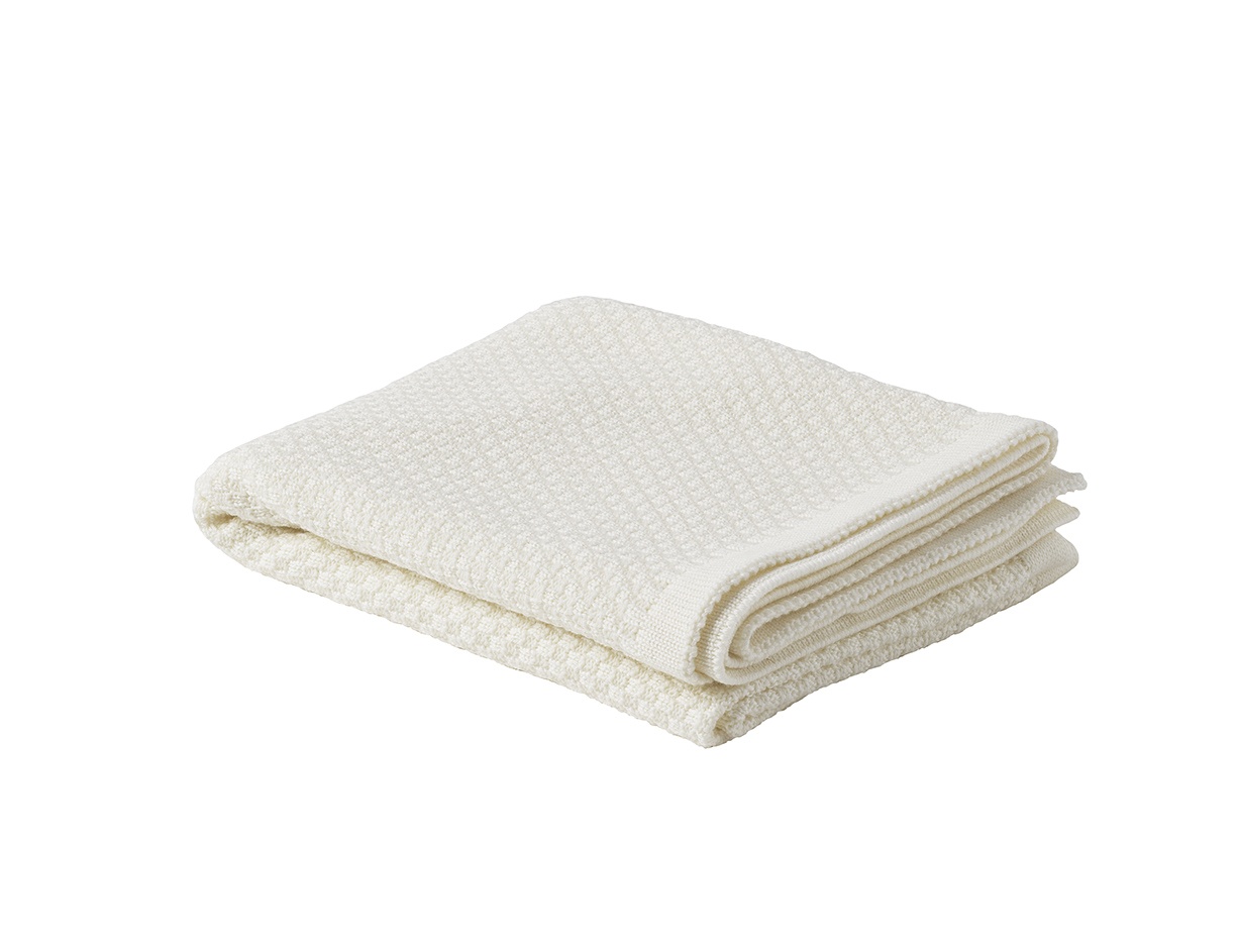 Heirloom Baby Merino Blanket - Basket Weave Bianco - So Beau Baby
