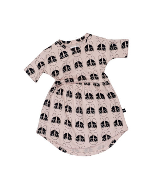 HUXBABY – French Shades Swirl Dress Rose