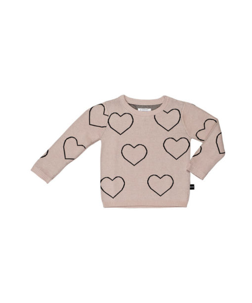 HUXBABY – Heart Knit Jumper