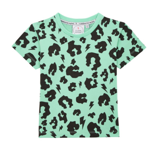 Scamp & Dude – Super Cool T-Shirt Green Leopard