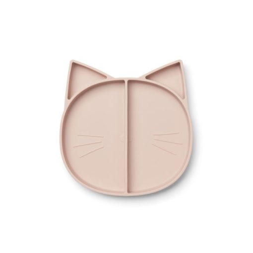 Liewood Maddox Multi Plate – Cat Dusty Rose