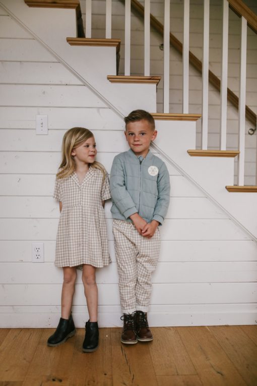 Rylee + Cru Gingham Hawthorne Trouser