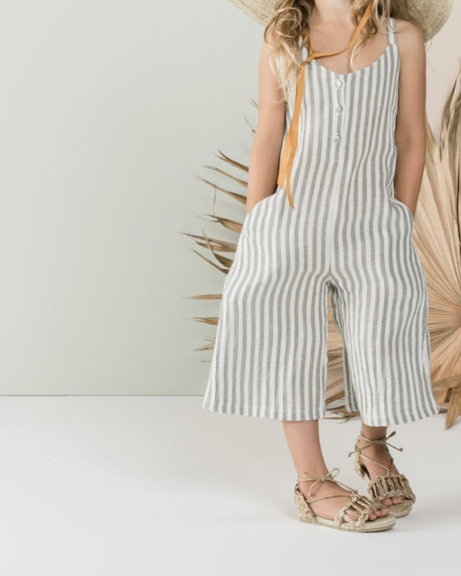 Rylee + Cru Storm Stripe Bridgette Jumpsuit