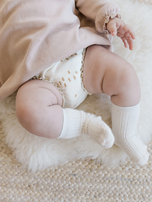 Quincy Mae Gathered Bloomer – Ivory