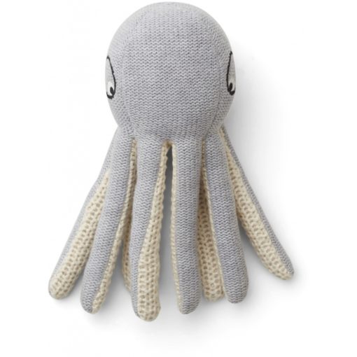 Liewood Ole Knit Mini Teddy – Octopus Grey Melange