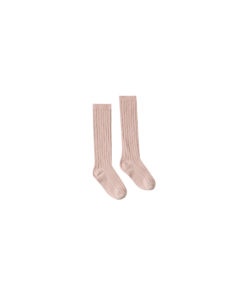 Rylee + Cru Solid Ribbed Socks – Petal