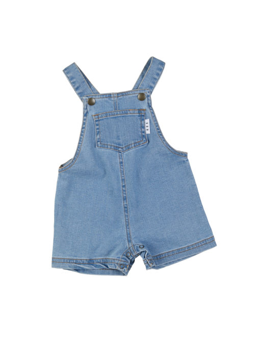 Huxbaby Short Denim Overalls – Denim