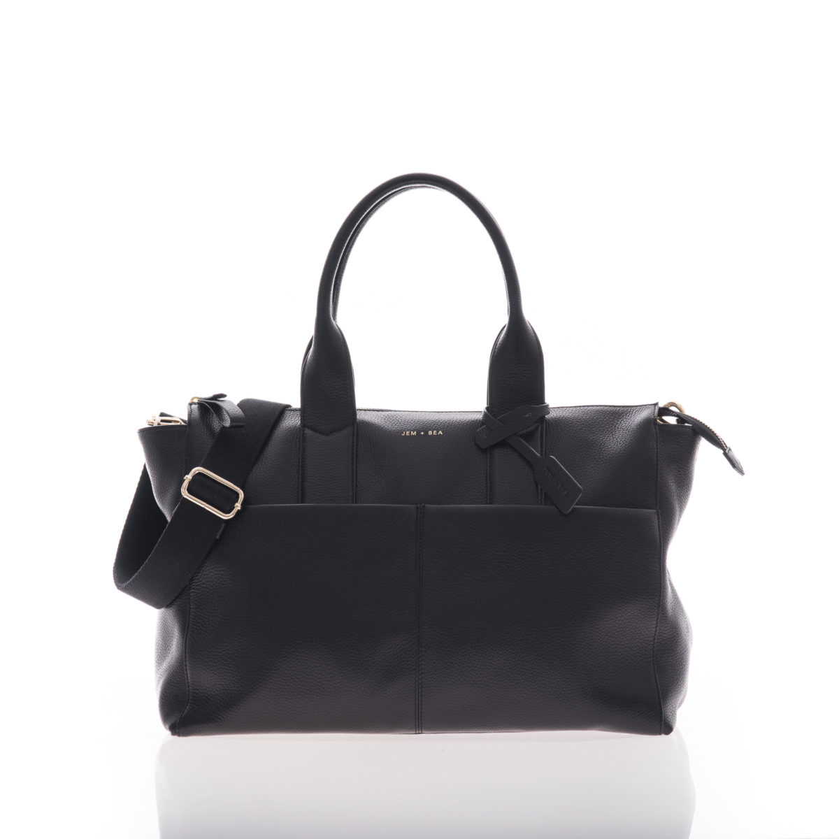 Jem + Bea -Leather Jemima Bag - Exclusive to So Beau Baby - Black ...