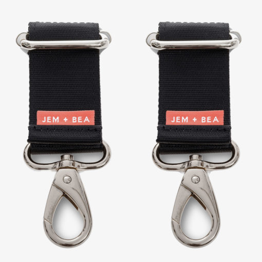 Jem + Bea – Stroller Straps- Silver