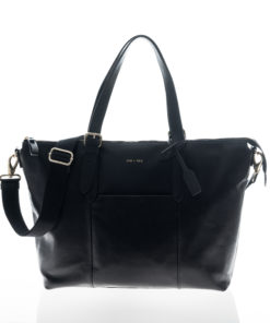 Jem + Bea -Leather Beatrice Bag – Exclusive to So Beau Baby – Black