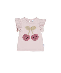 Huxbaby Cherry Frill T-Shirt – Rose