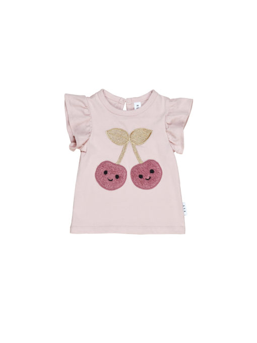 Huxbaby Cherry Frill T-Shirt – Rose