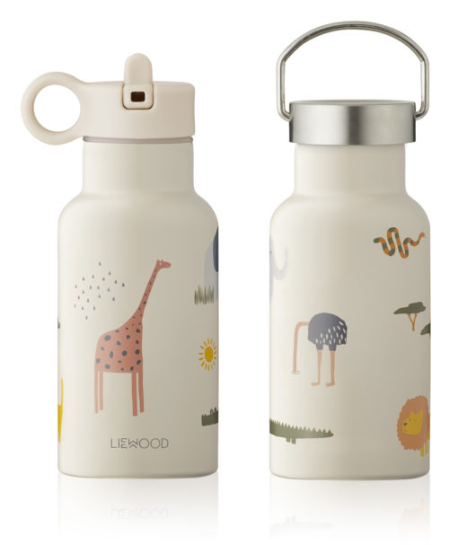 Liewood Anker Water Bottle – Safari – Sandy Mix