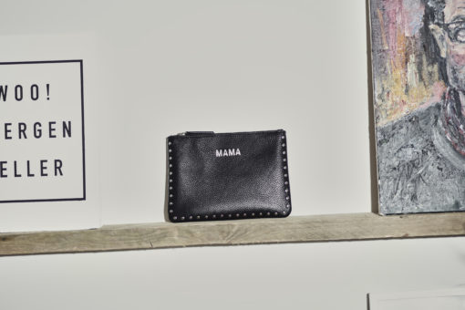 Jem + Bea -Leather Mama Clutch Stud – Black – Exclusive to So Beau Baby