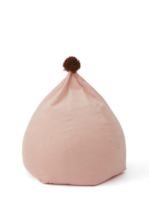 OYOY Corduroy Beanbag – Coral Pink