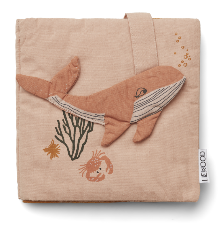 Liewood Handmade Fabric Book- Sea Creature - Rose - So Beau Baby