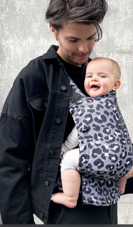 Tiba + Marl -Isara  Ergonomic  Baby Carrier- Grey/Black Leopard Print