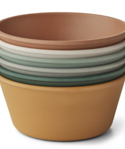 Liewood Irene Bowls- 6 Pack – Mustard Multi Mix