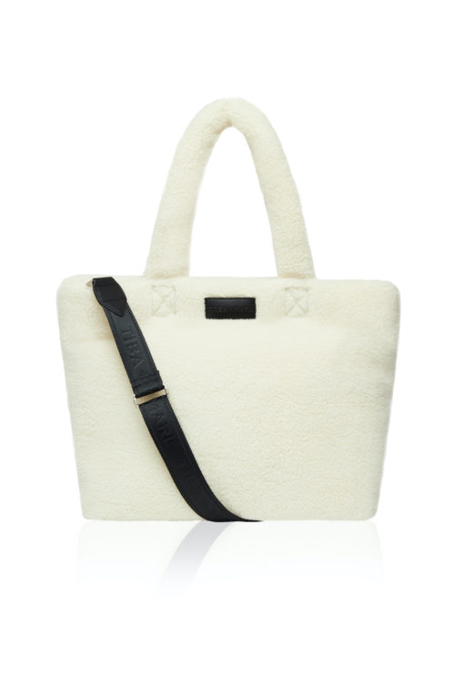 Tiba + Marl – Sumi Puffy Tote – Cream Fleece