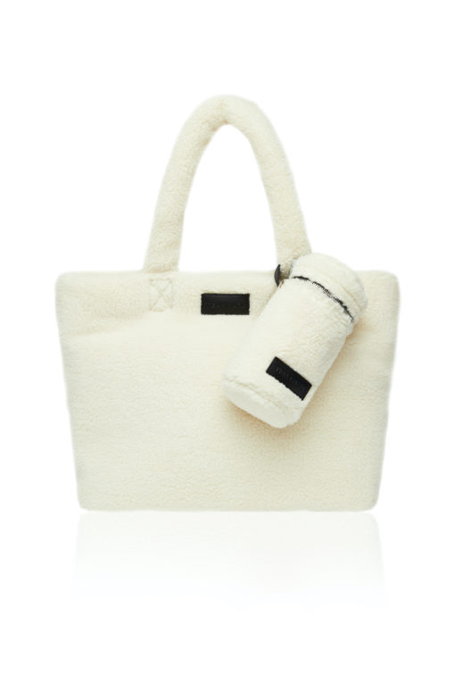 Tiba + Marl – Sumi Puffy Tote – Cream Fleece