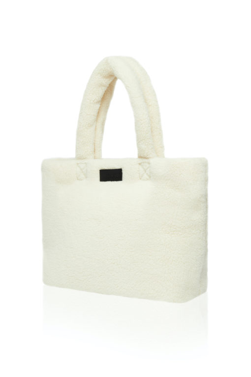 Tiba + Marl – Sumi Puffy Tote – Cream Fleece