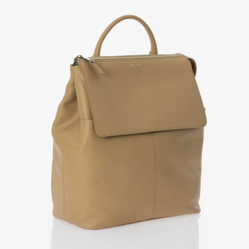 Jem + Bea -Leather Ada Backpack – Exclusive to So Beau Baby – Sand