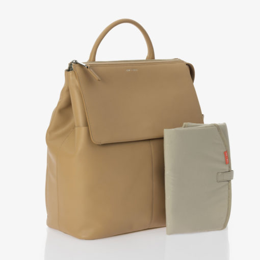 Jem + Bea -Leather Ada Backpack – Exclusive to So Beau Baby – Sand