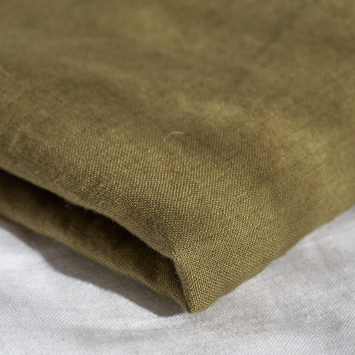 Warren Hill Stonewashed Linen Baby Swaddle – Olive