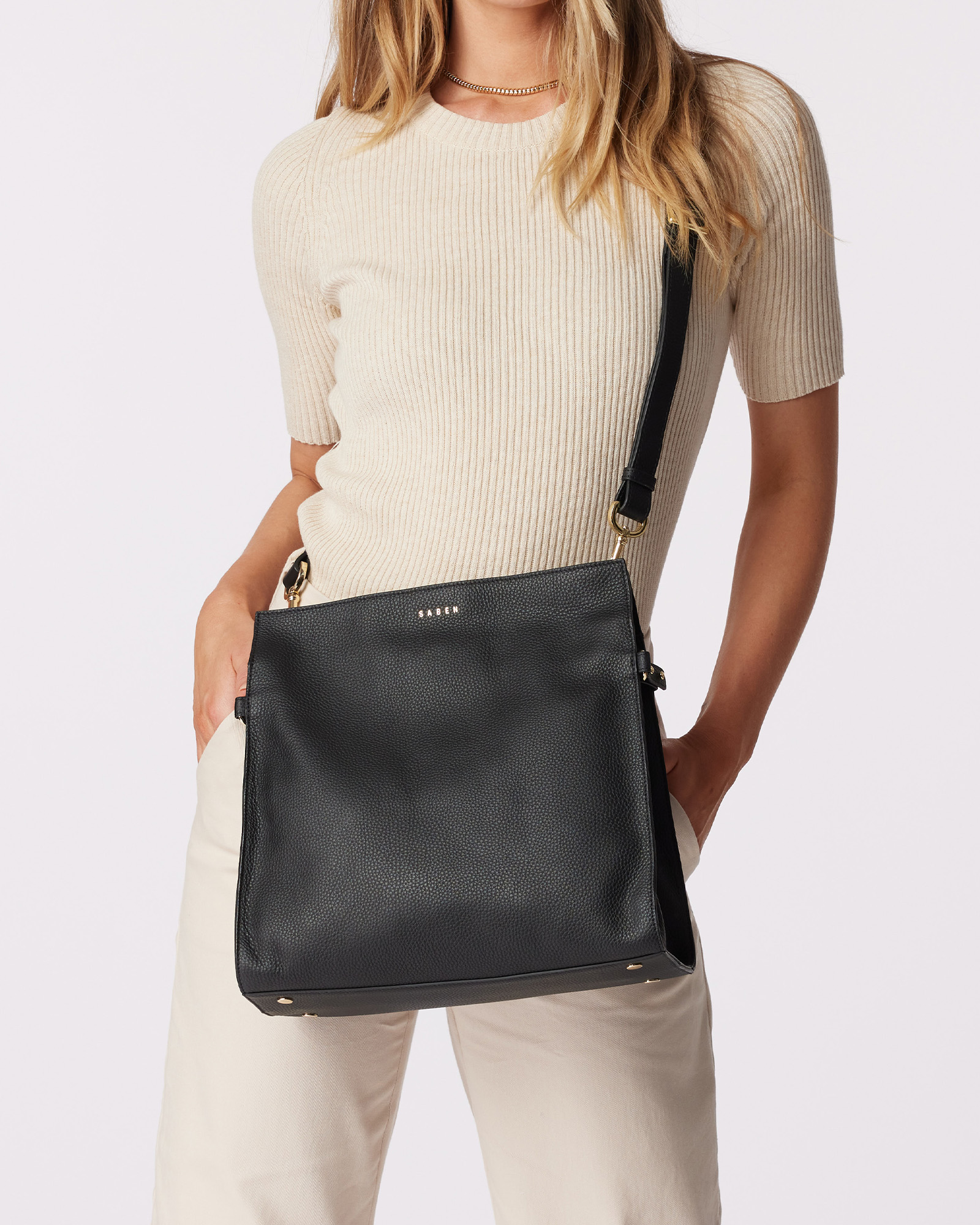 Saben Beatrice Shoulder Bag - Black - So Beau Baby